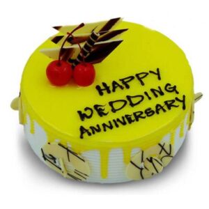 WEDDING ANNIVERSARY CAKE PINEAPPLE