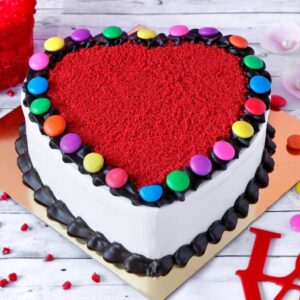 Hearty Red Velvet Gems Cake